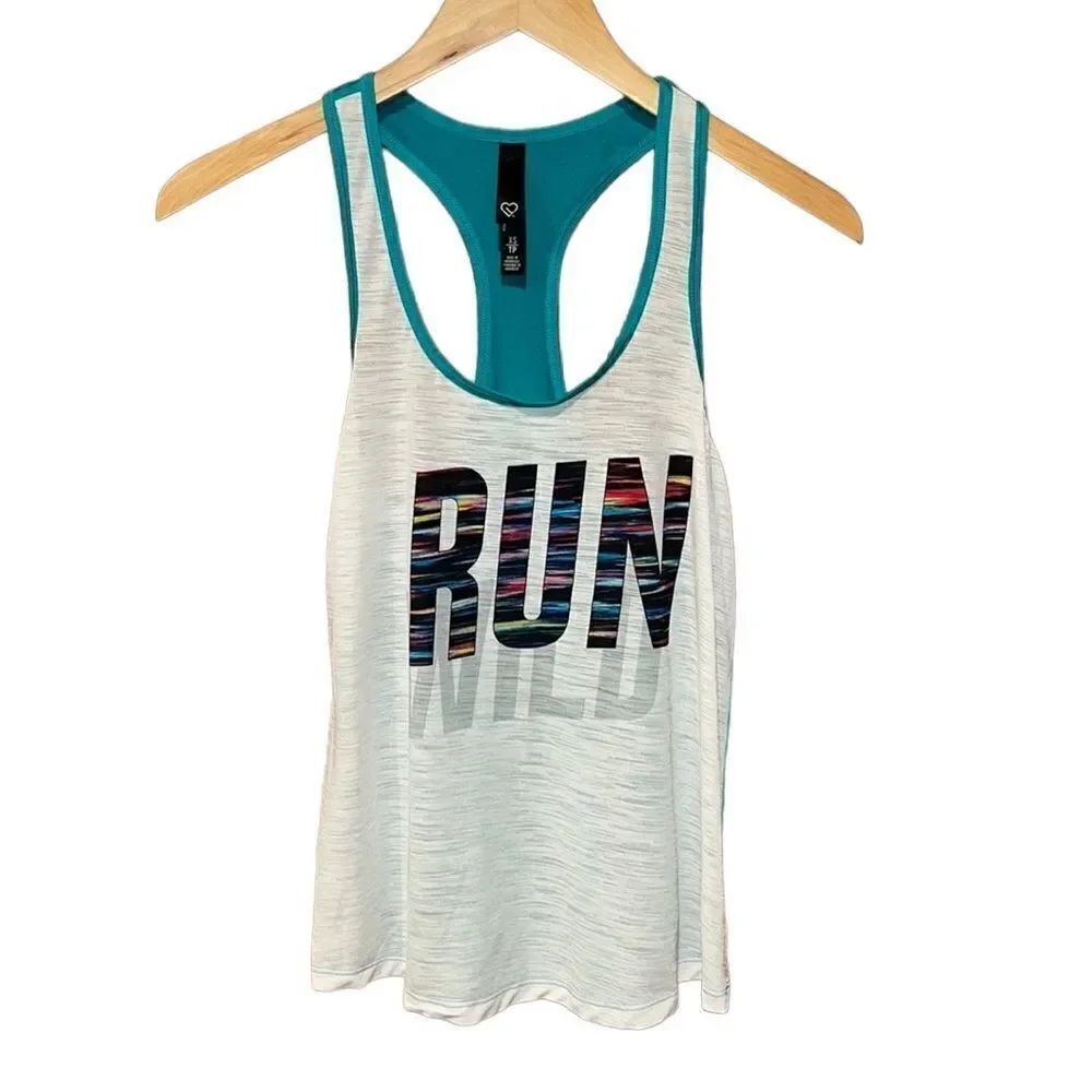 Live Love Dream Aeropostale Juniors Mesh Racerback Tank